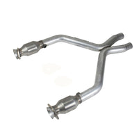 BBK 11-14 Mustang 3.7 V6 Short Mid X Pipe With Catalytic Converters 2-1/2 For BBK Long Tube Headers - Burkken Auto Parts