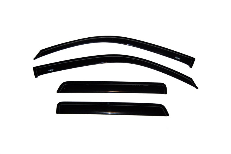 AVS 02-09 Chevy Trailblazer Ventvisor Outside Mount Window Deflectors 4pc - Smoke - Burkken Auto Parts