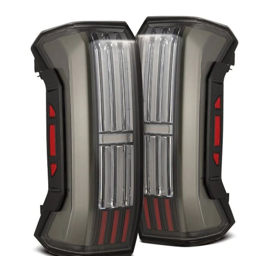 AlphaRex 22-24 Toyota Tundra NOVA-Series Prismatic LED Tail Lights - Black - Burkken Auto Parts