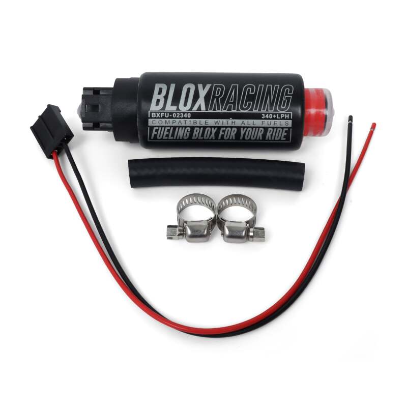 BLOX Racing 320LPH Electric Fuel Pump E85 In-tank - Offset Inlet - Burkken Auto Parts