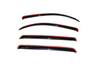 AVS 07-18 Toyota Tundra Crewmax Ventvisor In-Channel Front & Rear Window Deflectors 4pc - Smoke - Burkken Auto Parts