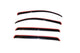 AVS 07-18 Toyota Tundra Crewmax Ventvisor In-Channel Front & Rear Window Deflectors 4pc - Smoke - Burkken Auto Parts