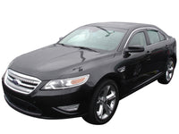 AVS 10-18 Ford Taurus Ventvisor In-Channel Front & Rear Window Deflectors 4pc - Smoke - Burkken Auto Parts