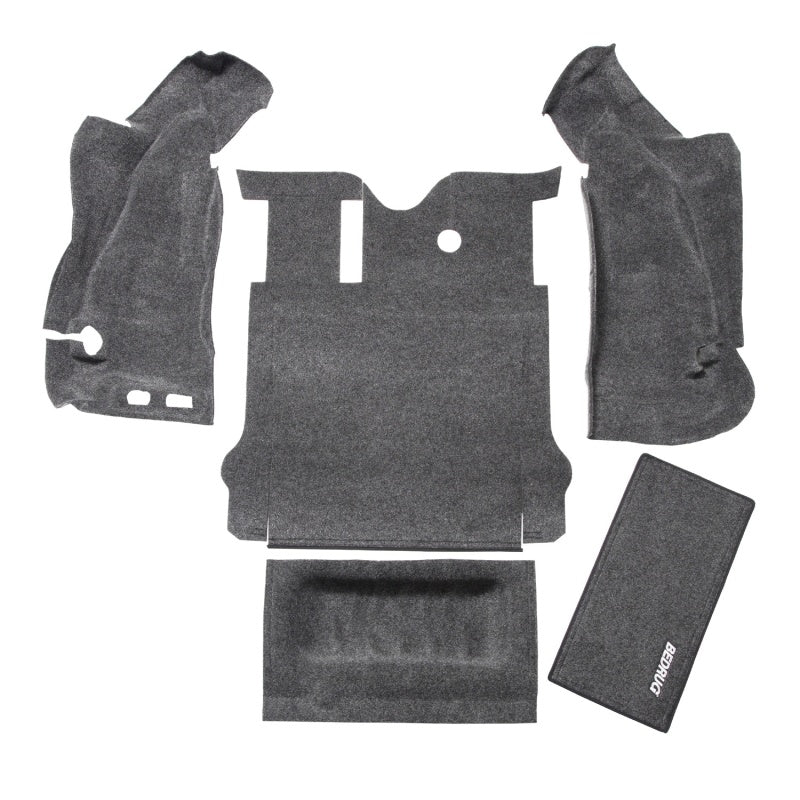 BedRug 07-10 Jeep JK 2Dr Rear 5pc Cargo Kit (Incl Tailgate & Tub Liner) - Burkken Auto Parts