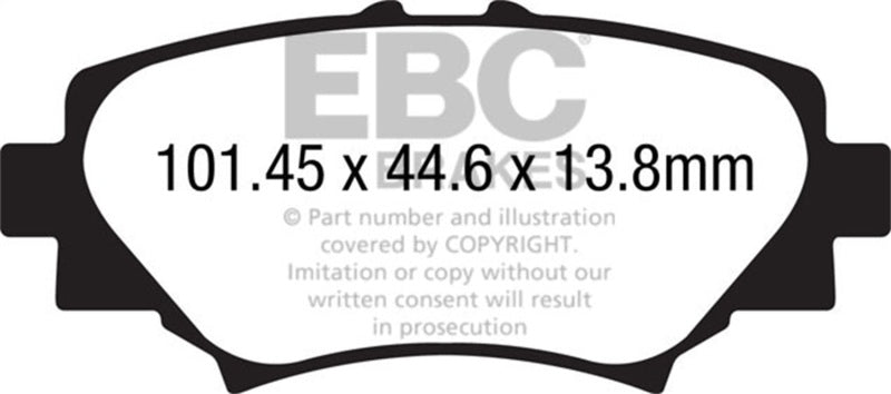 EBC 14+ Mazda 3 2.0 (Japan Build) Greenstuff Rear Brake Pads - Burkken Auto Parts