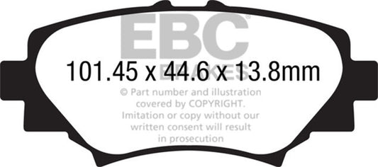 EBC 14+ Mazda 3 2.0 (Japan Build) Greenstuff Rear Brake Pads - Burkken Auto Parts