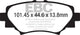 EBC 14+ Mazda 3 2.0 (Japan Build) Greenstuff Rear Brake Pads - Burkken Auto Parts