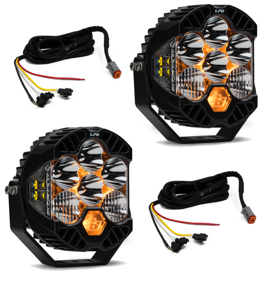 Baja Designs Jeep JL/JT Rubicon Steel Bumper LED Light Kit LP6 w/Upfitter - Burkken Auto Parts