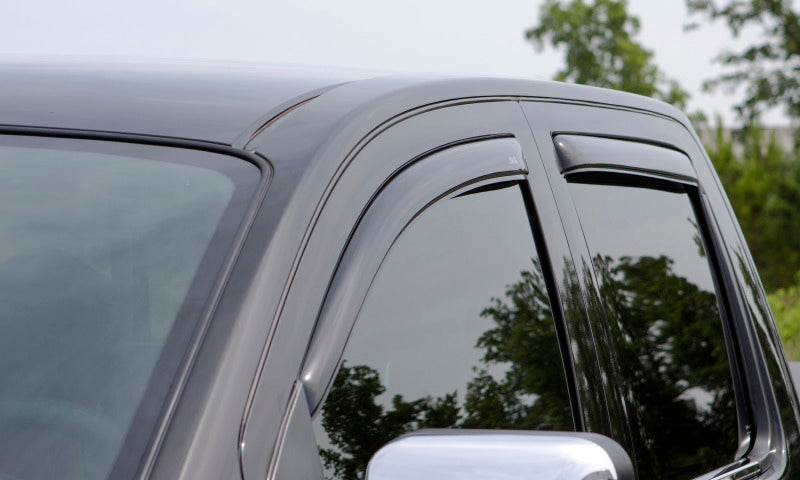 AVS 15-18 Ford F-150 Supercrew Ventvisor In-Channel Front & Rear Window Deflectors 4pc - Smoke - Burkken Auto Parts