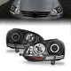 ANZO 2006-2009 Volkswagen Rabbit Projector Headlights w/ Halo Black (CCFL) - Burkken Auto Parts