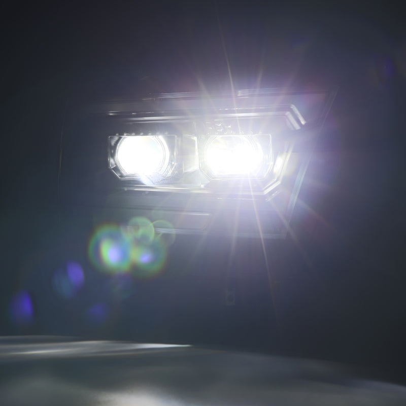 AlphaRex 19-22 Dodge Ram 1500 LUXX LED Proj Headlights Black w/Seq Activation Light/Seq Signal/DRL - Burkken Auto Parts