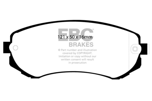 EBC 89-94 Nissan Skyline (R32) 1.8 Greenstuff Front Brake Pads - Burkken Auto Parts