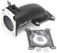 Edelbrock Ultra Low Profile Intake Elbow 90mm Throttle Body to Square-Bore Flange Black Finish - Burkken Auto Parts