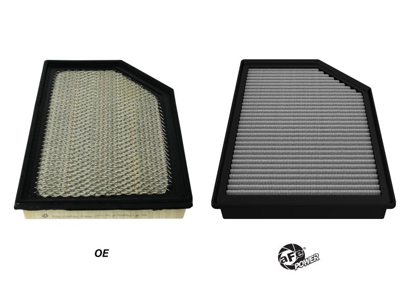 aFe MagnumFLOW Pro DRY S OE Replacement Filter 22-23 Jeep Grand Wagoneer V8-6.4L - Burkken Auto Parts