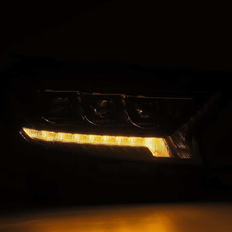 AlphaRex 19-21 Ford Ranger NOVA LED Proj Headlight Plnk Style Alpha Blk w/Activ Light/Seq Signal/DRL - Burkken Auto Parts