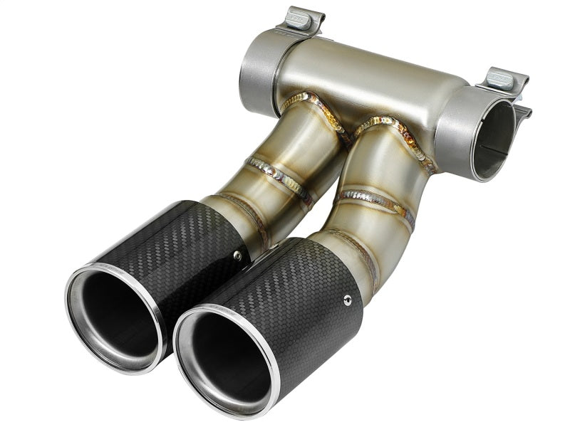 aFe Power 13-14 Porsche Cayman S / Boxster S Carbon Fiber Exhaust Tip Upgrade - Burkken Auto Parts