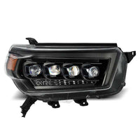 AlphaRex 10-13 Toyota 4Runner NOVA LED Proj Headlights Plank Style Alpha Black w/Seq Signal/DRL - Burkken Auto Parts