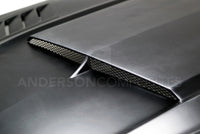Anderson Composites 15-16 Ford Mustang (Excl. GT350/GT350R) Ram Air Fiberglass Hood - Burkken Auto Parts