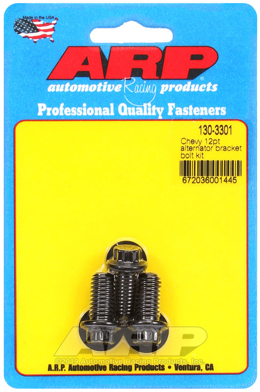 ARP Chevy 12pt Alternator Bracket Bolt Kit - Burkken Auto Parts