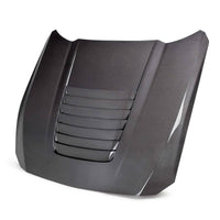 Anderson Composites 2024 Ford Mustang S650 Double-Sided Carbon Fiber Hood - Burkken Auto Parts