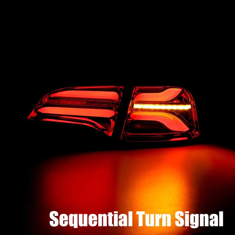 AlphaRex 20-22 Tesla Model Y PRO-Series LED Tail Lights Jet Black w/Seq Sig - Burkken Auto Parts