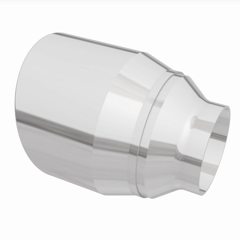 MagnaFlow Tip Stainless Double Wall Round Single Outlet Polished 4.5in DIA 2.5in Inlet 5.75in Length - Burkken Auto Parts
