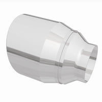 MagnaFlow Tip Stainless Double Wall Round Single Outlet Polished 4.5in DIA 2.5in Inlet 5.75in Length - Burkken Auto Parts