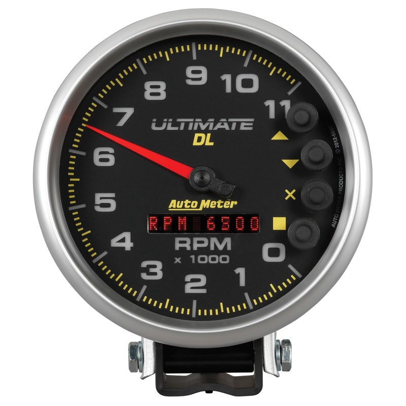 Autometer 5 inch Ultimate DL Playback Tachometer 11000 RPM - Black - Burkken Auto Parts