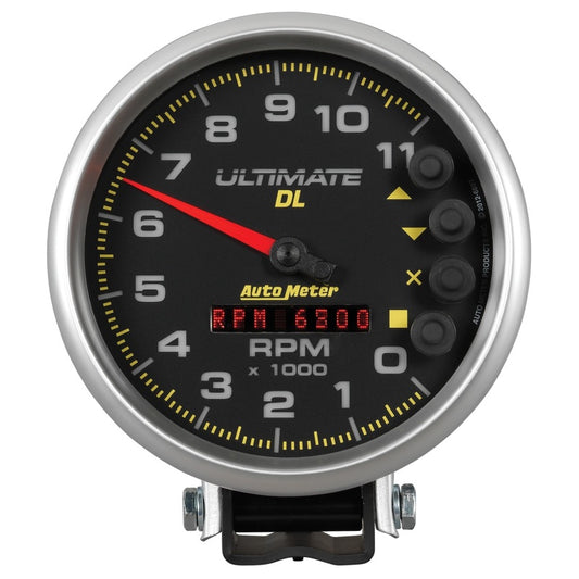 Autometer 5 inch Ultimate DL Playback Tachometer 11000 RPM - Black - Burkken Auto Parts