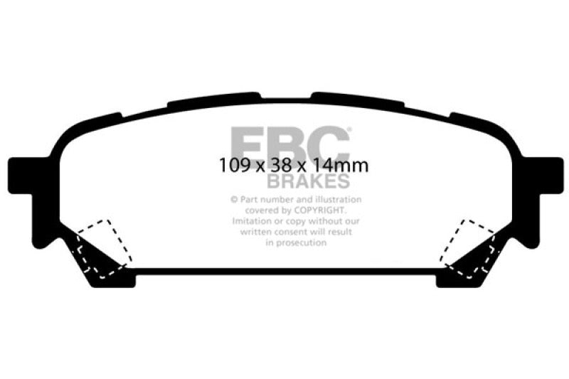 EBC 04-06 Saab 9-2X 2.0 Turbo Greenstuff Rear Brake Pads - Burkken Auto Parts