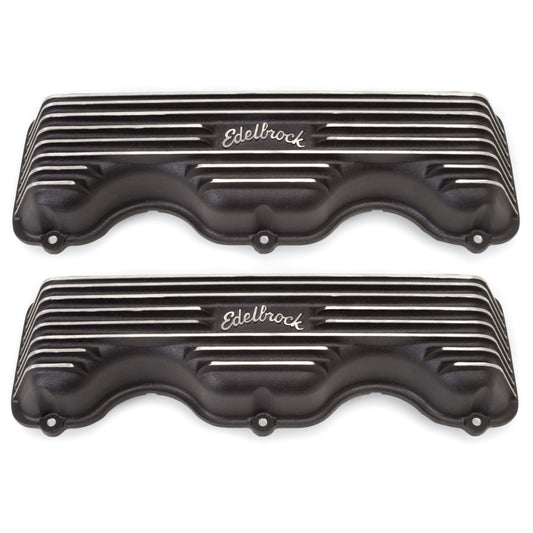 Edelbrock Valve Cover Classic Series Chevrolet W 348/409 CI V8 Black - Burkken Auto Parts