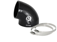 aFe Magnum FORCE CAI Univ. Silicone (3.5in to 3in ID / 75 Deg.) Elbow Reducing Coupler - Black - Burkken Auto Parts