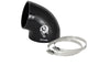 aFe Magnum FORCE CAI Univ. Silicone (3.5in to 3in ID / 75 Deg.) Elbow Reducing Coupler - Black - Burkken Auto Parts