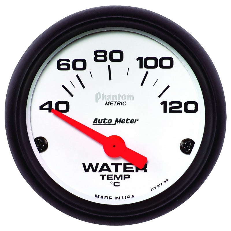 Autometer Phantom 52mm 40-120 Deg C Electronic Water Temp Gauge - Burkken Auto Parts