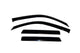 AVS 04-07 Buick Rainier Ventvisor Outside Mount Window Deflectors 4pc - Smoke - Burkken Auto Parts
