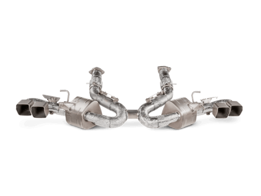 Akrapovic 2020+ Chevrolet Corvette C8 Slip-On Line (Titanium) - Burkken Auto Parts