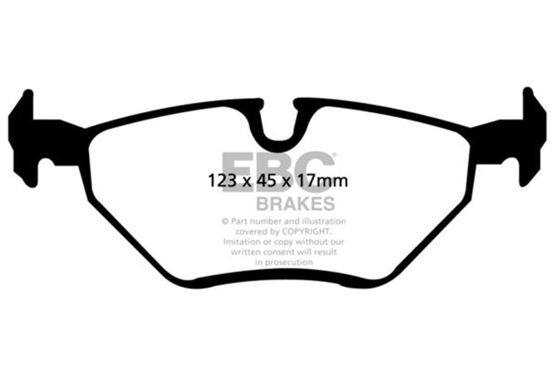EBC 99-02 BMW Z3 2.5 Greenstuff Rear Brake Pads - Burkken Auto Parts