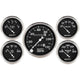 Auto Meter Gauge Kit 5 pc. 3 1/8in & 2 1/16in Mechanical Speedometer Old Tyme Black - Burkken Auto Parts
