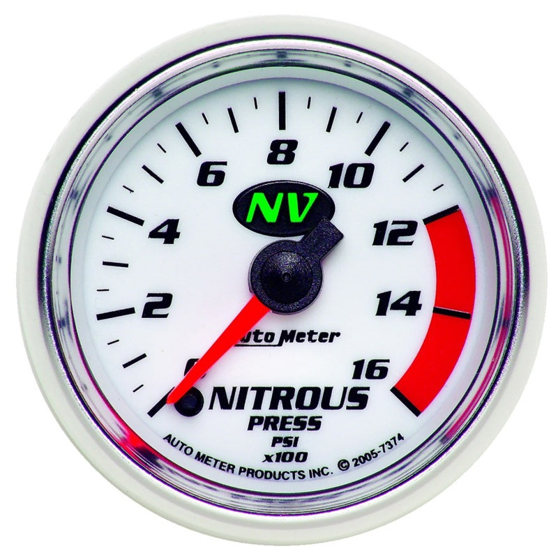 Autometer 2-1/16in 0-1600 PSI Full Sweep Digital Stepper Motor Nitrous Pressure Gauge - Burkken Auto Parts