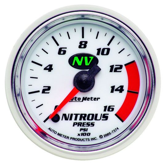Autometer 2-1/16in 0-1600 PSI Full Sweep Digital Stepper Motor Nitrous Pressure Gauge - Burkken Auto Parts