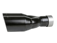 MACH Force-Xp 409 Stainless Steel Clamp-on Exhaust Tip 2.5in Inlet 3.5in Outlet - Black - Burkken Auto Parts