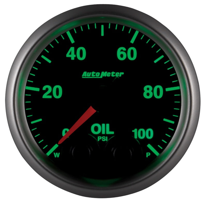Autometer Elite 52mm Oil Pressure Peak and Warn Gauge w/ Electonic Control - Burkken Auto Parts