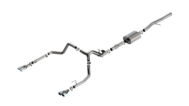 Borla 2024 Chevy Silverado 1500 6.2L V8 ATAK Catback Exhaust w/ Simulator - Chrome - Burkken Auto Parts
