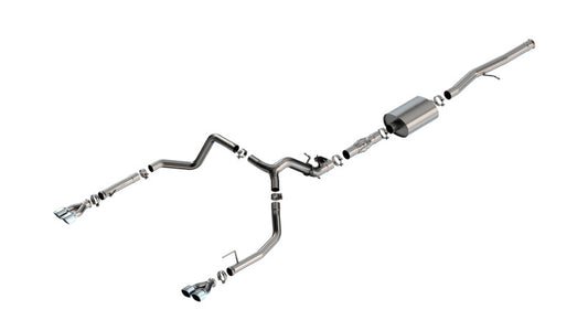 Borla 2024 Chevy Silverado 1500 6.2L V8 ATAK Catback Exhaust w/ Simulator - Chrome - Burkken Auto Parts