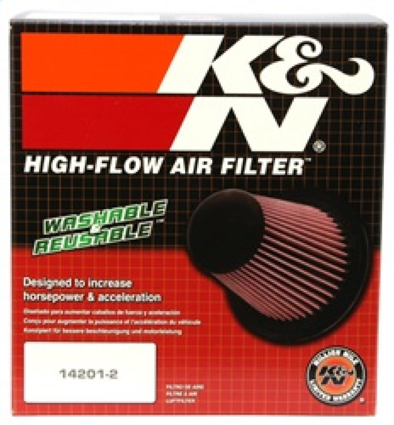 K&N Universal Air Filter - Round Straight 4in Flange ID x 7in OD x 6in Height - Burkken Auto Parts