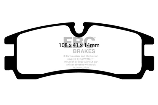 EBC 98-04 Cadillac Seville 4.6 Redstuff Rear Brake Pads - Burkken Auto Parts