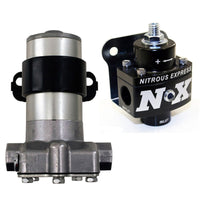 Nitrous Express Black Style Fuel Pump and Non Bypass Regulator Combo - Burkken Auto Parts