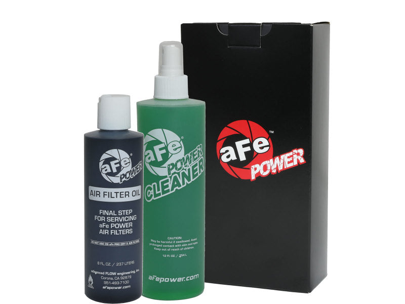 aFe Air Filter Restore Kit (8oz Squeeze Oil & 12oz Spray Cleaner) - Black - Burkken Auto Parts