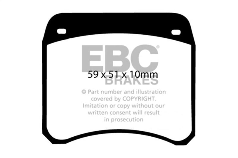 EBC 63-69 Rover Mini Cooper Greenstuff Front Brake Pads - Burkken Auto Parts