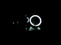 ANZO 2004-2008 Mazda 3 Projector Headlights w/ Halo Black (CCFL) - Burkken Auto Parts